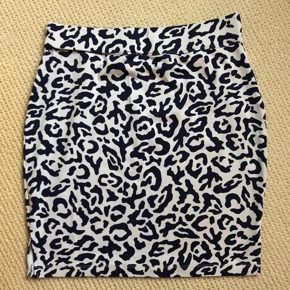 Persifor Navy and White Skirt